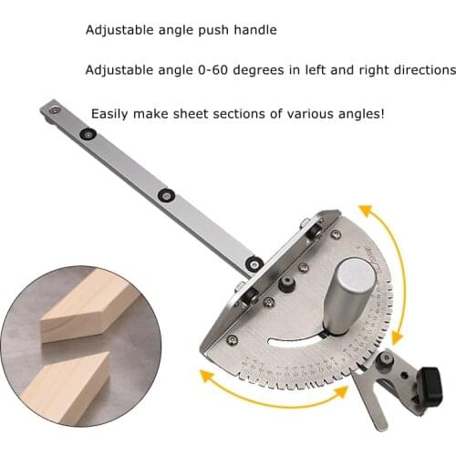 Push handle Push rule chute Woodworking tool table saw Band saw Flip DIY tools