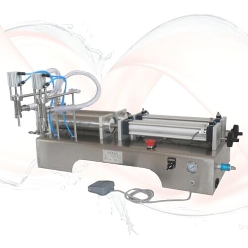 New Commercial Filling Machine Juice Wine Milk Quantitative Filling Machine Stainless Steel Double Head Liquid Filling Machine