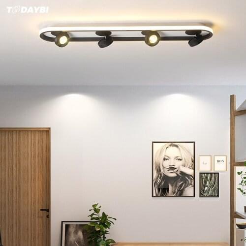 Simple Aisle LED Chandelier Balcony Lamp Corridor Modern Chandelier Creative Cloakroom Foyer Home Porch Bedroom Chandelier Light