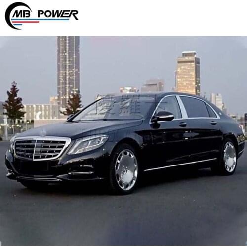 S CLASS W222 body kit fit for high quality w222 front bumper middle trims fog light covers rear diffuser exhaust tips body kit