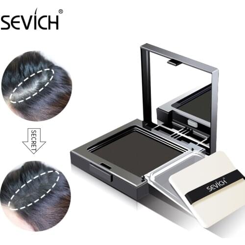 Sevich 12g Waterproof Hair Shadow Powder Hairline Powder Makeup Hair Concealer Coverage Instantly Unisex Hair Loss Product