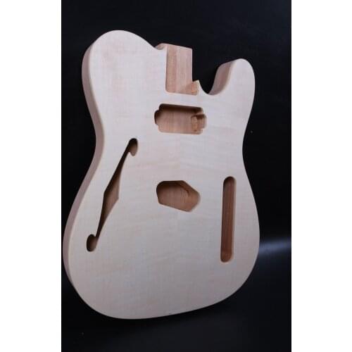 Solid Body Electric guitar Body Replace mahogany Flame Maple Veneer #865