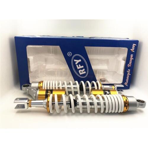 High Quality 395mm Motorcycle Shock absorber nitrogen damper 8mm spring air suction for ATV honda suzuki yamahm 1 pair