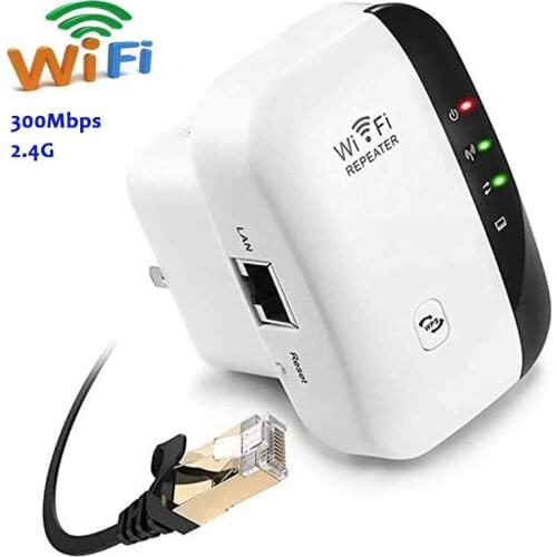 AMKLE Wireless WiFi Repeater Extender 300Mbps Wi-Fi Amplifier 802.11N/B/G Booster Repetidor Wi Fi Reapeter Access Point