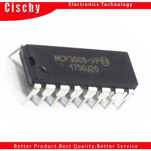 1pcs/lot MCP3008 DIP16 MCP3008-I/P DIP-16 DIP