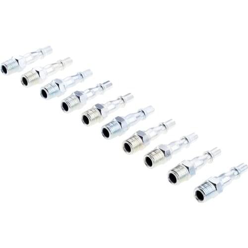 10Pcs 1/4 Inch BSP Air Compressor Hose Male Female Fitting Coupler Connector