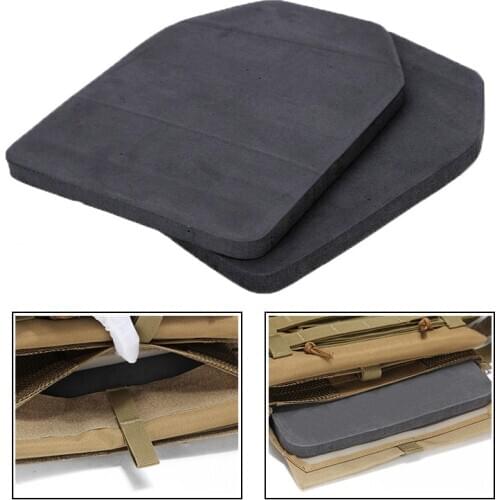 2pcs Airsoft Wargame Tactical Soldier Gear EVA Body Carrier Vests SAPI Shock Plate Dummy Foam Hunting Vest 2cm Armor Plates Gear