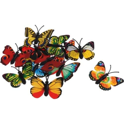 3xLots of 12 Simulation Butterfly Figures Animal Model Kids Toy Gift