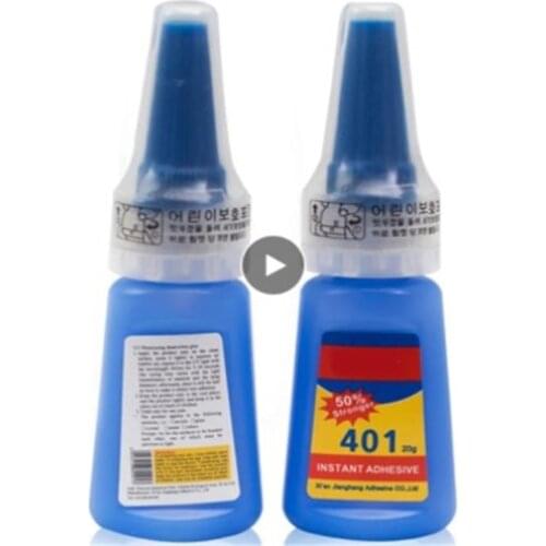 401 Glue Instant Fast Adhesive 20ML Bottle Stronger Super Glue Multi-Purpose Fix HOT Super Strong Liquid Colorless Adhesive Glue