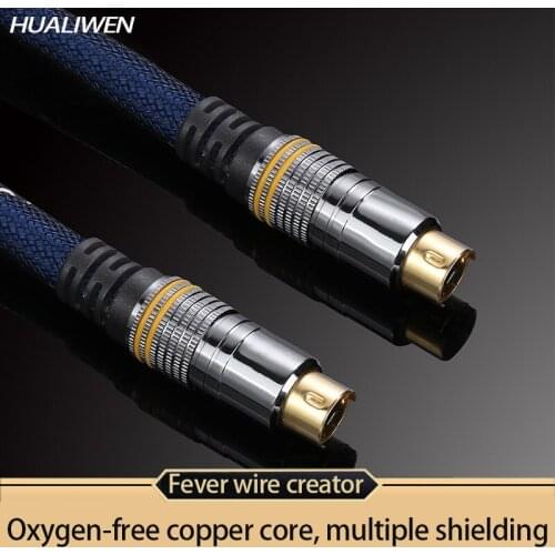 Projector RCA Audio Cable Male to Male Coaxial Cable For AV TV RF Cable S-Video Soundbar Optical Fiber Cable