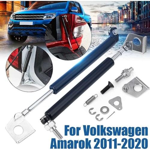 Car Stainless Rear Tailgate Slow Down Gas Shock Lift support Struts Damper For Volkswagen Amarok 2011-2020 pickup Accessories