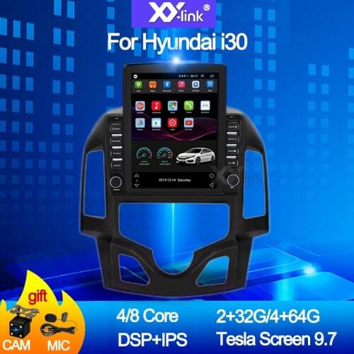 9.7 InchTesla Android 10.0 For Hyundai I30 2009-2016 IPS DSP 4G LTE Car Multimedia Video Gps Radio Player Stereo No 2Din DVD