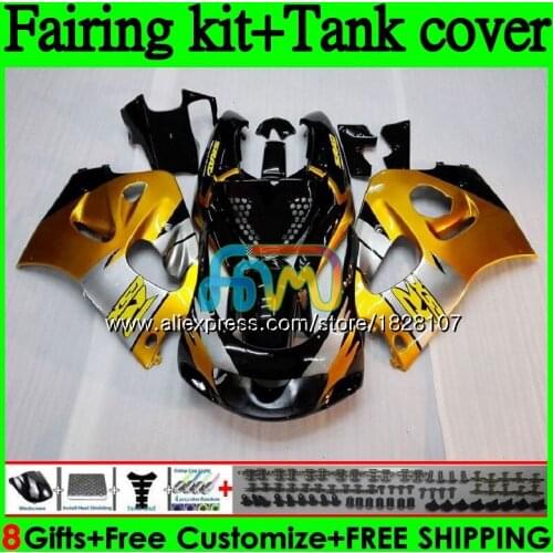 +Tank For SUZUKI Golden black GSXR600 GSXR 750 600 SRAD GSXR750 92BS.2 GSXR-600 96 97 98 99 00 1996 1997 1998 1999 2000 Fairing