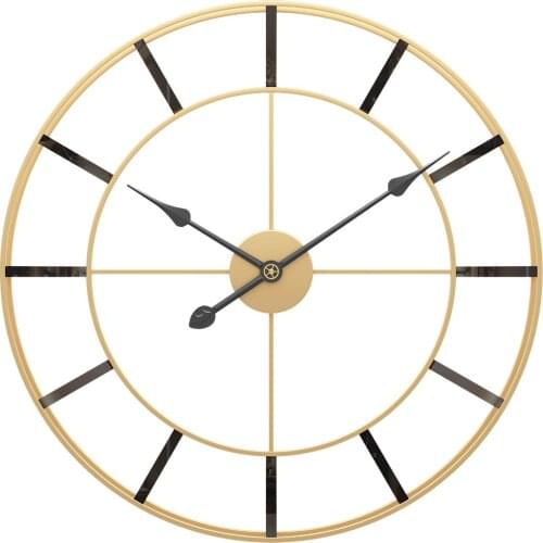 50cm Large Round Metal Wall Clock Silent Wall Watch Modern Design Clocks For Home Decor Office European Style reloj de pared