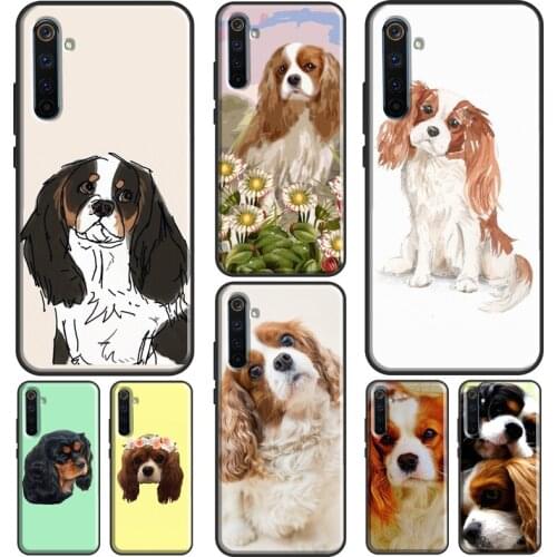 Cavalier King Charles Spaniel Dog Case For Realme 6 7 8 Pro Q3 GT Neo C21 C15 C3 Funda For OnePlus 8 Pro 9 Pro Nord 7T 8T 9R