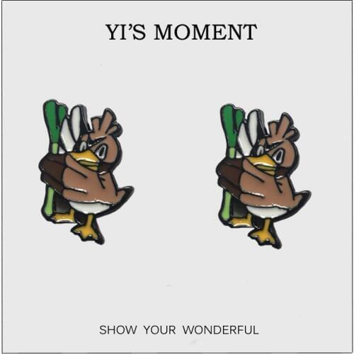 Birthday Gift Enamel Earrings Cartoon Earing for kids