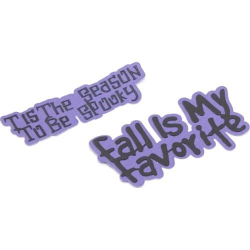 KLJUYP Halloween Shadow Words Metal Cutting Dies Scrapbook Paper Craft Decoration dies scrapbooking