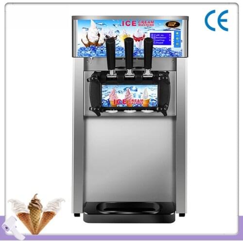Commercial Soft Ice Cream Machine English Operating System Ice Cream Vending Machine
