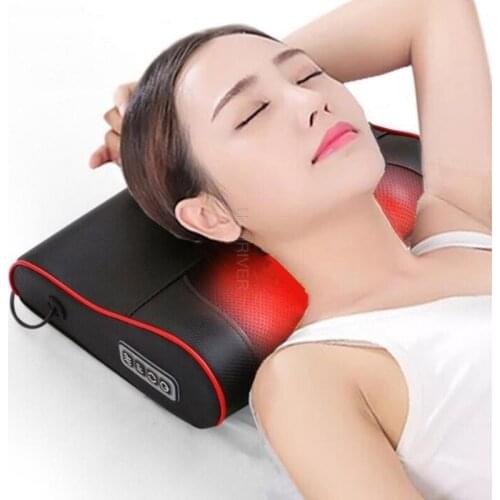 Neck Healthy Massageador Relaxation Shiatsu Electric Back Massager Neck Shoulder Massager Pillow Infrared Heating electric