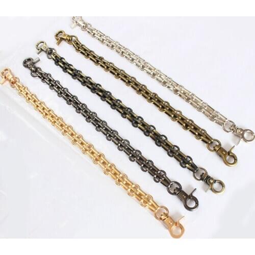 26cm Metal Bag Chain Purse Handles For Handbag Replacement Women Shoulder Bag strap For Bags Chain Belt Strap Bag accessories