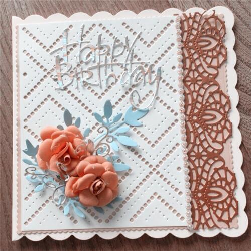 Background Metal Cutting Dies For Scrapbooking Stencils DIY Album Cards Decoration Embossing Folder Craft Die Cuts