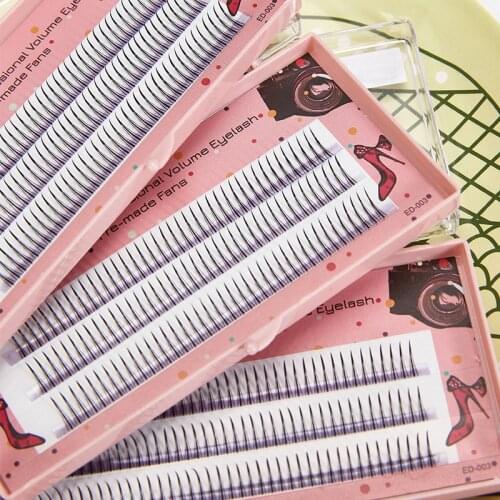A Shape Premade Volume False Eyelashes Extension Natural Cluster Long Lasting Easy To Apply DIY Eye Makeup Tools Handmade 1 Box
