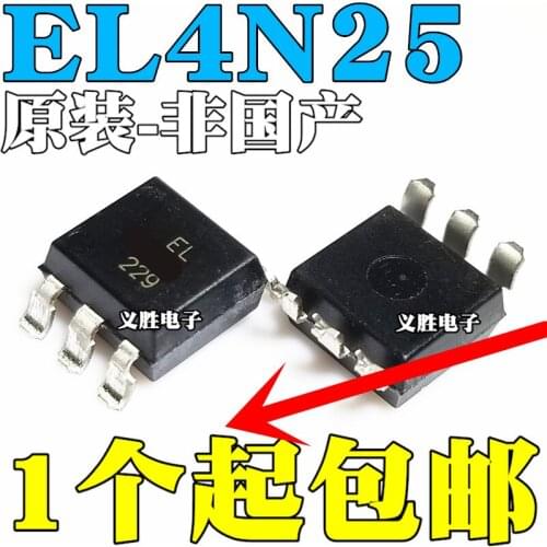 New and original EL4N25 4N25 Patch of light coupling SOP6 Photoelectric coupling device High-speed optical coupling, authentic l
