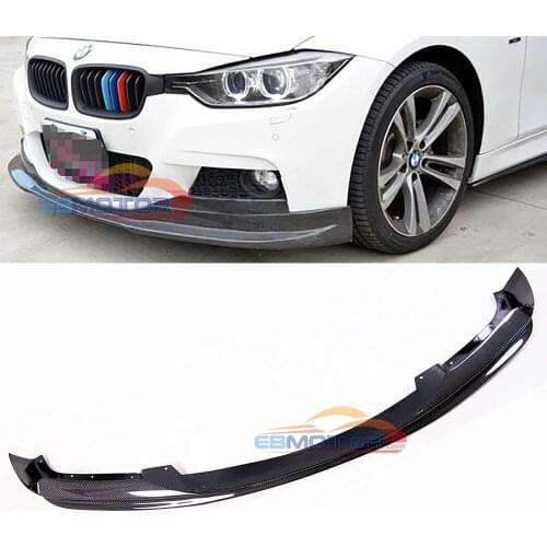 Real Carbon fiber Front Lip Spoiler for BMW 3-Series F30 M-tech M sport model 2012-2018 B487