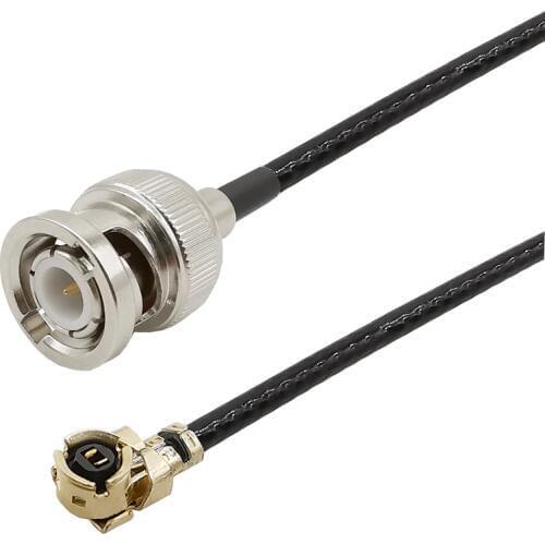 BNC Male Plug to IPX/U.FL Connector RF Coaxial Coax 1.13 Cable 0-3Ghz Pigtail for PCI Wifi Card Wireless Router