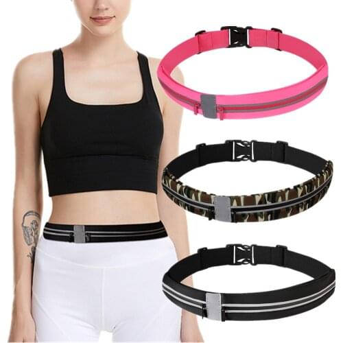 FIRECLUB Women Men Adjustable Running Belt Bag With Earphone Hole For 4 To 6.5 Inches Phone Sports Phone Waist Pack Pouch