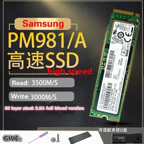 SAMSUNG SSD M.2 PM981 256GB 512GB Solid State Hard Disk M2 SSD NVMe PCIe 3.0 x4 NVMe Laptop Internal disco duro TLC PM981A 1T 2T