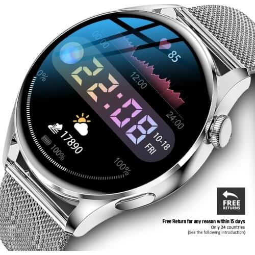 360*360 Super Retina Display Smart Watch Men 256MB Music Bluetooth Call Sport Fitness Tracker Smartwatch PK Huawei Watch 3 Pro
