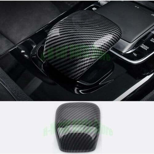 Carbon Fiber Car Center Console Armrest Mouse Shell Trim Cover Sticker for Mercedes Benz A Class W177 A180 A200 A220 A250 2019