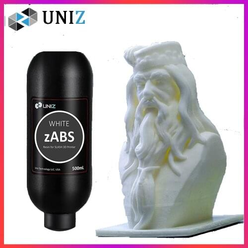 UNIZ zABS Resin 3D Printer Liquid Materials 405nm UV-Curing Standard Photopolymer Resin for LCD 3D Printing In Stock