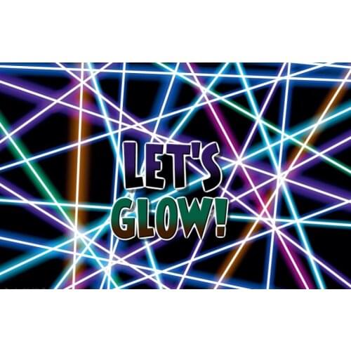 Glow Party Retro Party Backdrop Music Birthday Dancing Punk Banner Photo Studio Booth Background 90s 80s Hip Hop Rock Poster