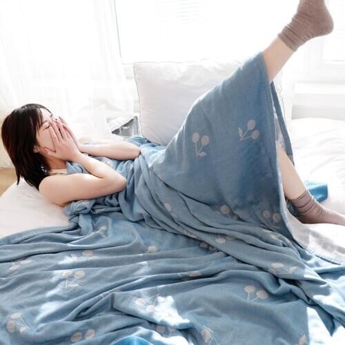 Spring Summer Air Condition Blanket for Bed Office Sofa Towel Quilt Throw Blanket for Adult Student Bedspreads