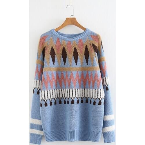 2020 Women Pullover New Fashion Autumn Winter Embroidery Flower Cashmere Sweater Pullovers Warm Knitted Sweaters Lady