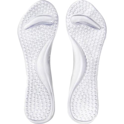1 Pair Silicone Insoles High Heels Foot Cushion Arch Support Shoes Pads Transparent Shoes Pads