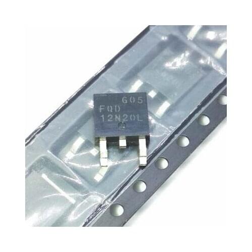 10pcs/lot FQD12N20L FQD12N20LTM TO-252 200V logic level N- MOSFET
