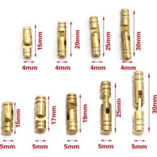 10Pcs/pack Jewelry Box Wine Wooden Case Supplies Hidden Invisible Concealed Barrel Hinge Pure Copper Furniture Hardware