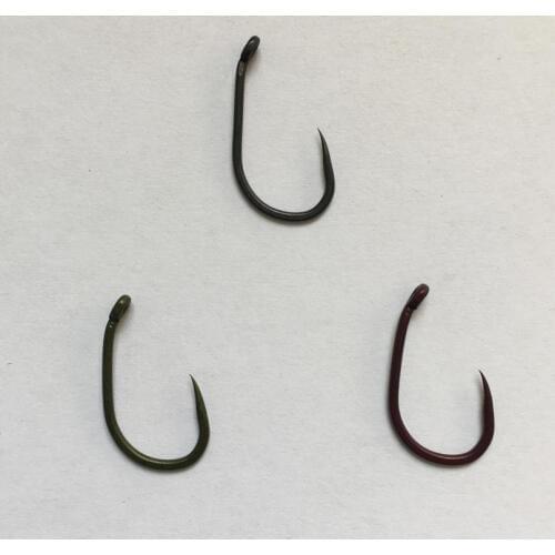100 x Barbless Wide Gape Hook with Beaked Point for Carp Fishing, Heavily Forged, Chemically Sharpened, Carp Fishing Hooks