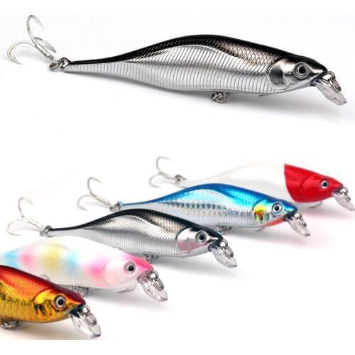 2018 New Fishing Lures Minnow Crank 11cm 12g. Artificial Japan Hard Bait Wobbler Swimbait Hot Model Crank Bait 5 Colors Luminous
