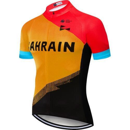 2020 pro team bahrain mclarening mens cycling jersey Summer Mountain bike shirt Pro team maillot cyclisme homme Bicycle shirt