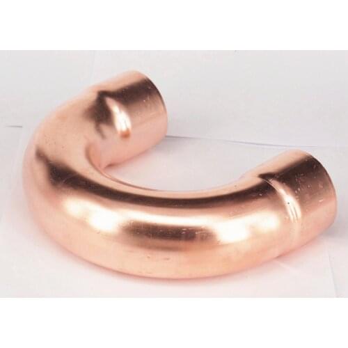 54x1.5x154mm 180 Degree Return Elbow Copper End Feed Welding Pipe Adapter Air Condtioner Refrigerator