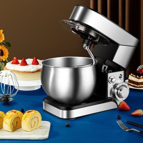 5L Stainless Steel Bowl Electric Stand Food Mixer Cream Blender Knead Dough Cake Bread Chef Machine Whisk Eggs Beater EU US