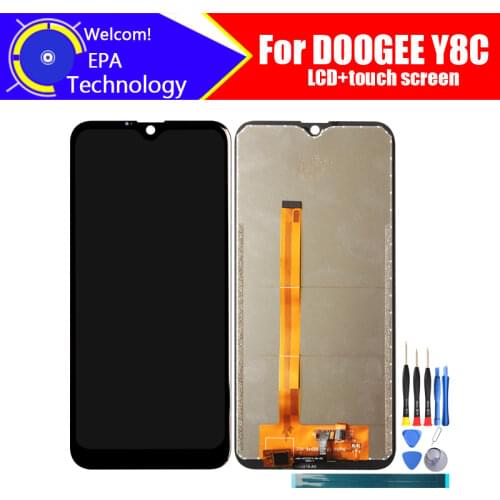 6.1 inch Doogee Y8C LCD Display+Touch Screen Digitizer Assembly 100% Original LCD+Touch Digitizer for Y8C+Tools