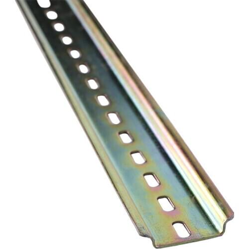 6cm-24cm Aluminum U-Groove Slotted DIN Rail For C45 DZ47 Switch Meter Aluminum Slotted DIN Rail Terminal Blocks Contactor