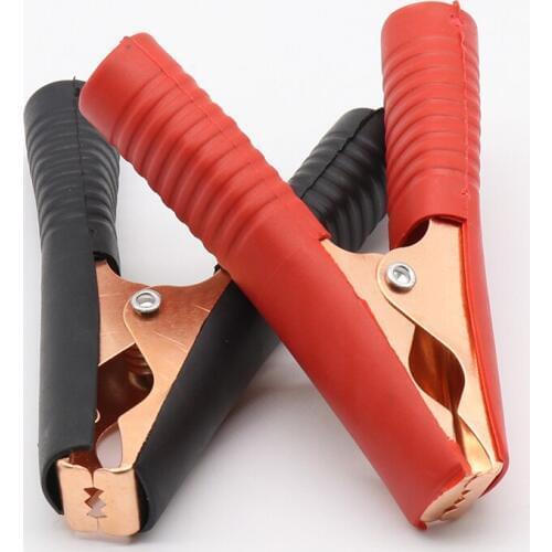 Promotion! Car Alligator Clips Battery Clamps Crocodile Clip 100A Red+Black