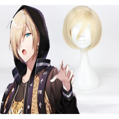 Anime Yuri!!! On Ice Cosplay Wig Yuri Plisetsky Yurio Cosplay Wigs Heat Resistant Synthetic Halloween Carnival Party Unisex Wigs