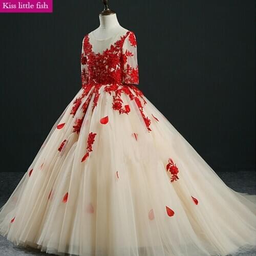 Free Shipping Flower Girls Dresses for Party and Wedding Flower Girl Pageant Dresses
